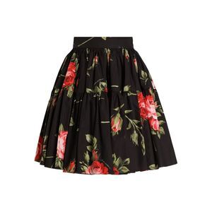 Dolce & Gabbana Women's-Bouquet Rose Mini Skirt